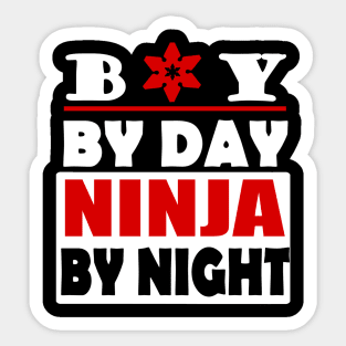 Ninja boy birthday gift sports children Sticker